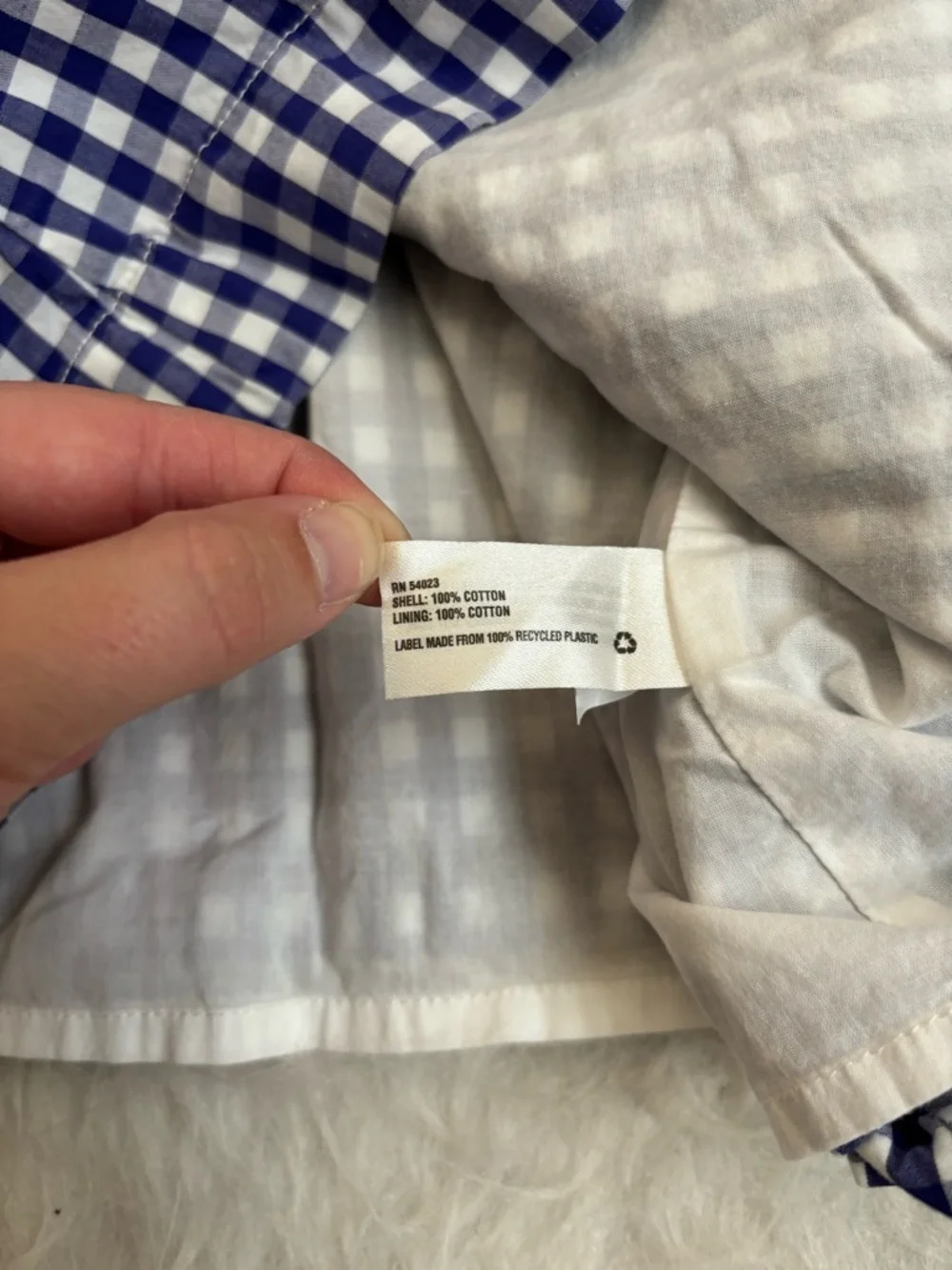 GAP baby Girl Picnic Perfect Blue and White Gingham Dress